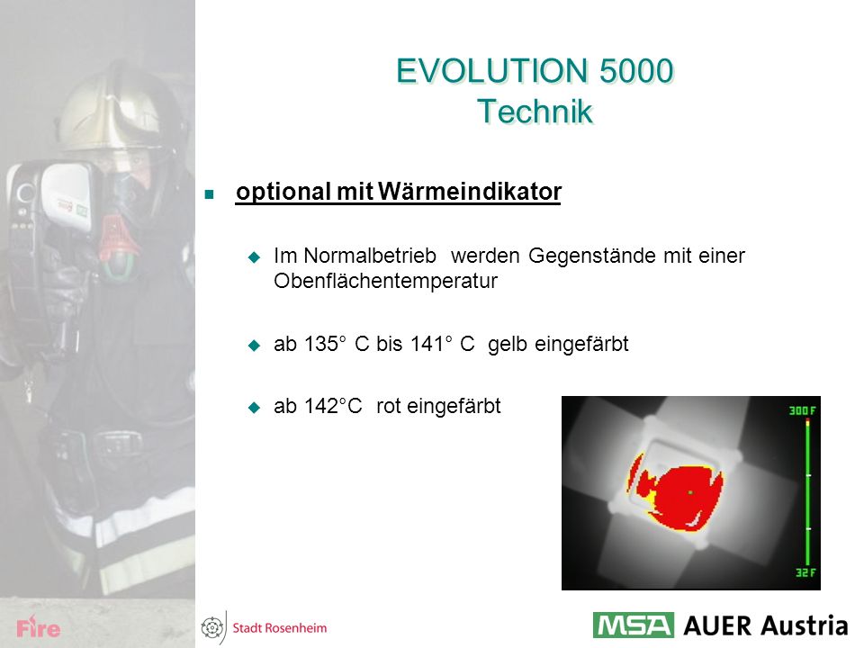 EVOLUTION 5000 Technik optional mit Wärmeindikator