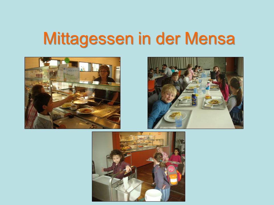 Mittagessen in der Mensa
