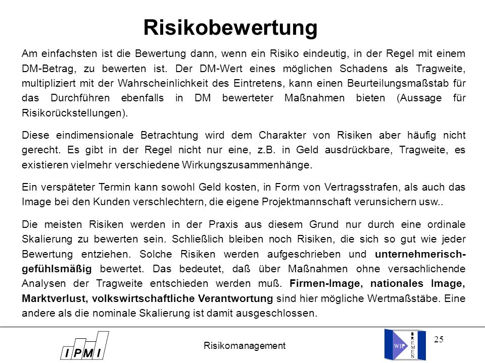 Risikobewertung