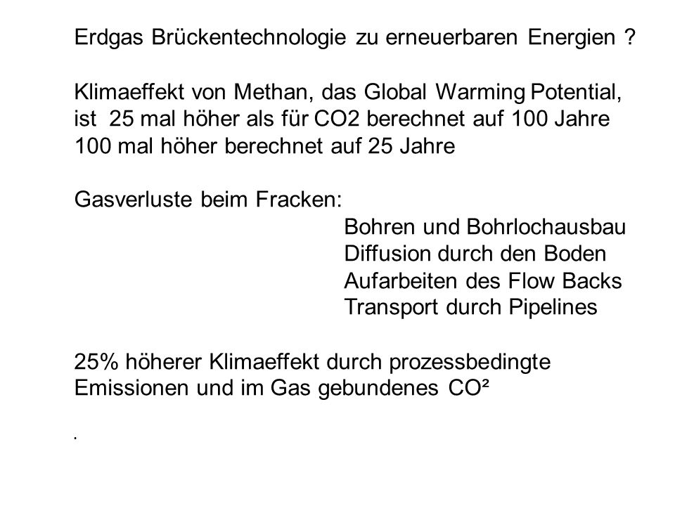 Erdgas Brückentechnologie zu erneuerbaren Energien