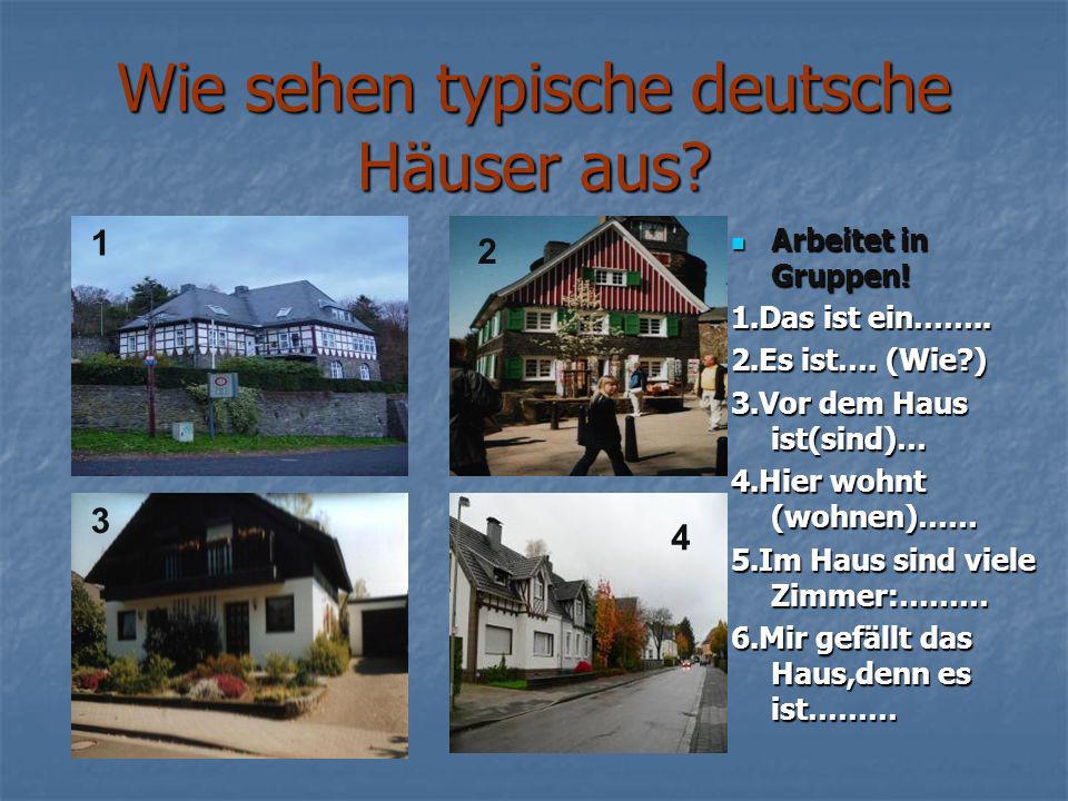 Wie sehen typische deutsche Häuser aus
