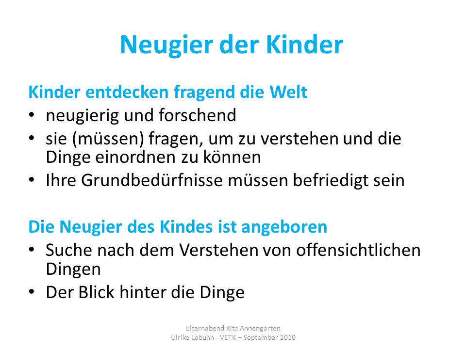 Neugier der Kinder Kinder entdecken fragend die Welt
