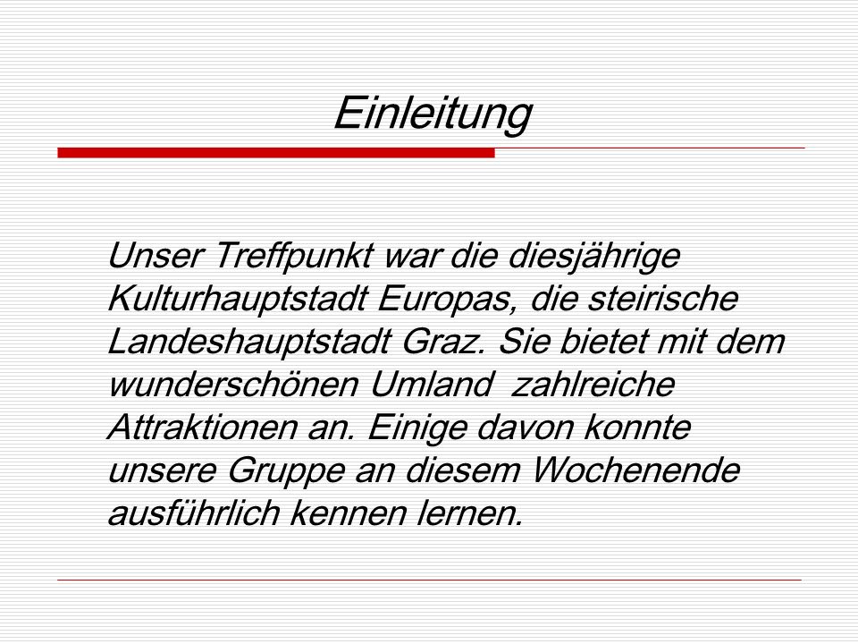 Einleitung
