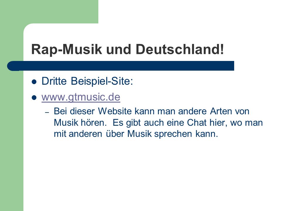 Rap-Musik und Deutschland!