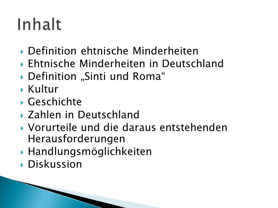 Inhalt Definition ehtnische Minderheiten