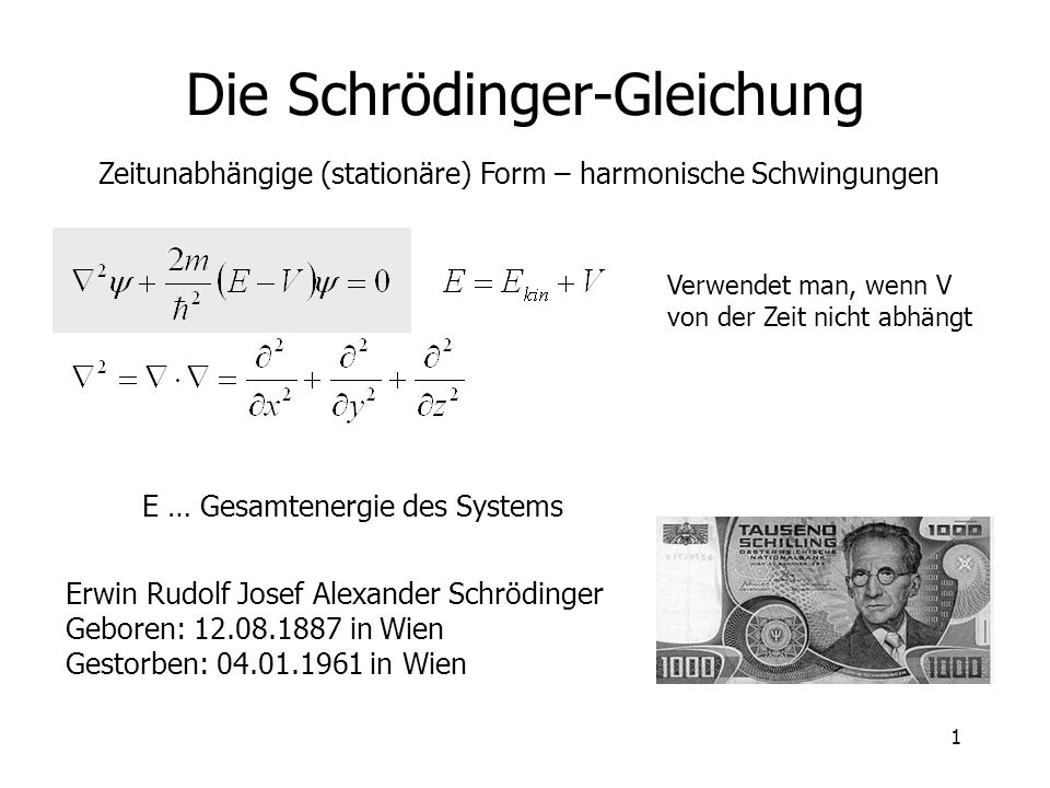 Die Schrödinger-Gleichung