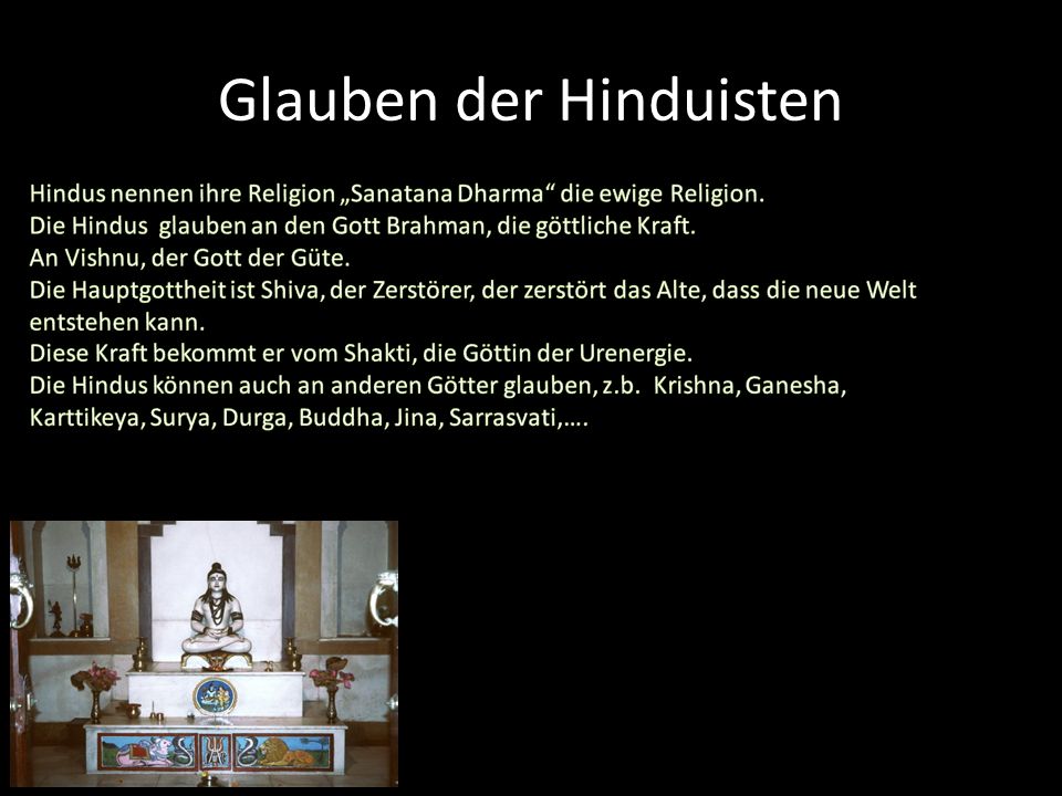 Glauben der Hinduisten