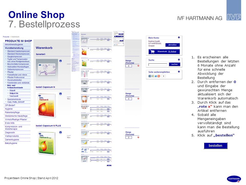 Online Shop 7. Bestellprozess