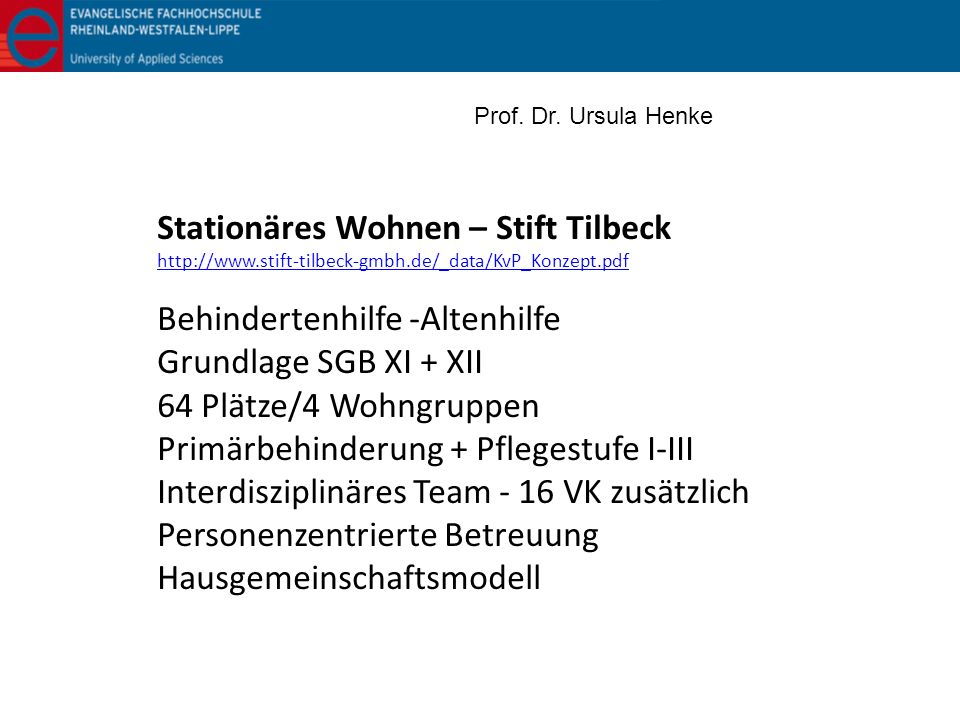 Stationäres Wohnen – Stift Tilbeck Behindertenhilfe -Altenhilfe