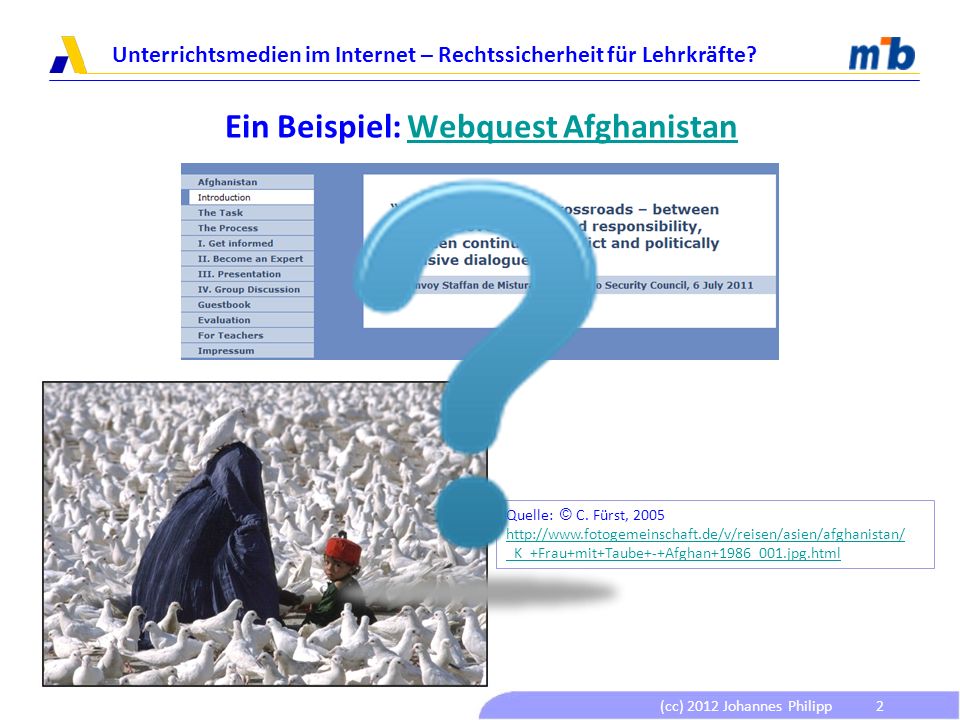 Ein Beispiel: Webquest Afghanistan