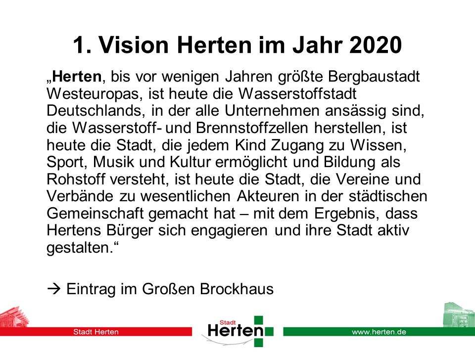 1. Vision Herten im Jahr 2020