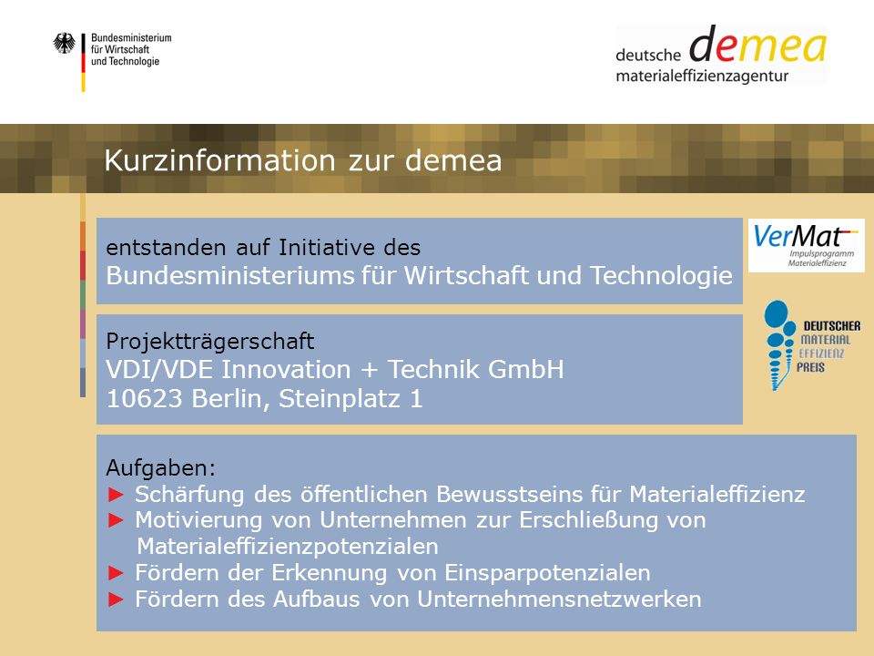 Kurzinformation zur demea