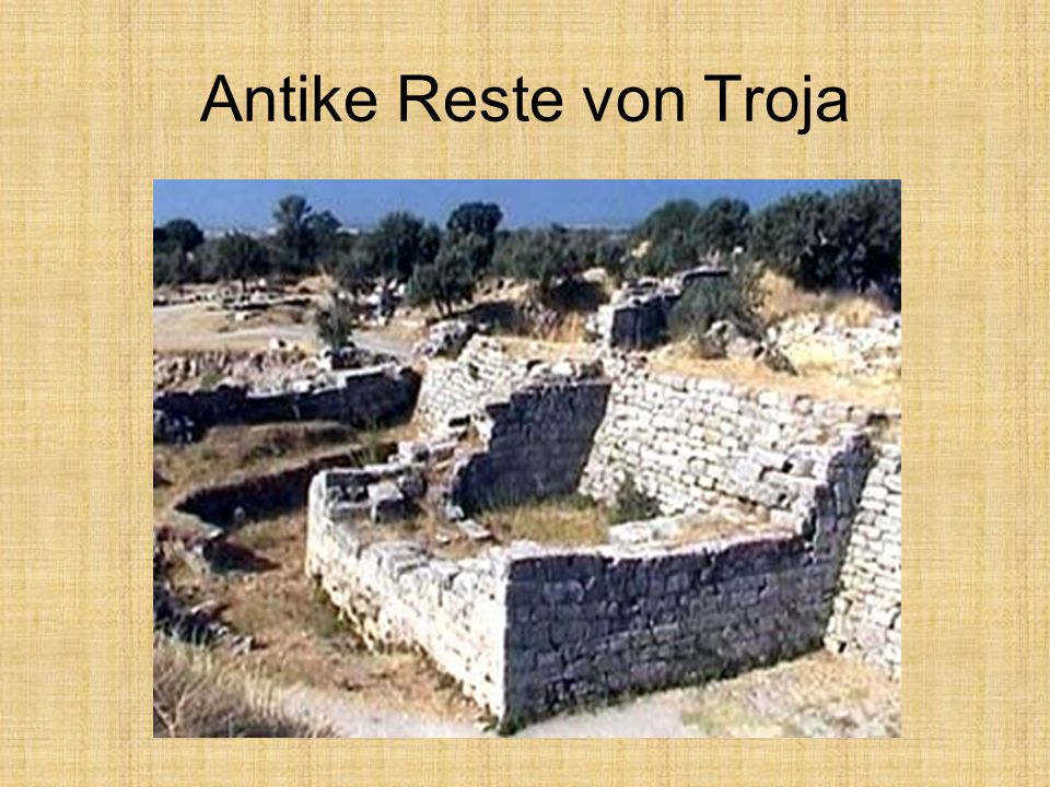 Antike Reste von Troja
