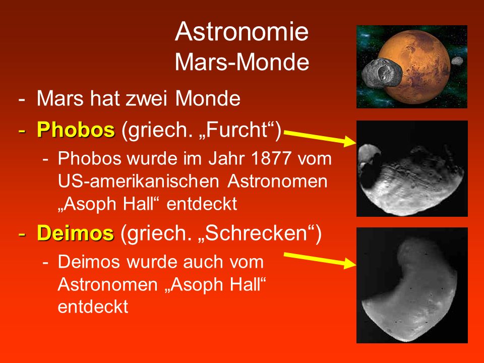 Astronomie Mars-Monde