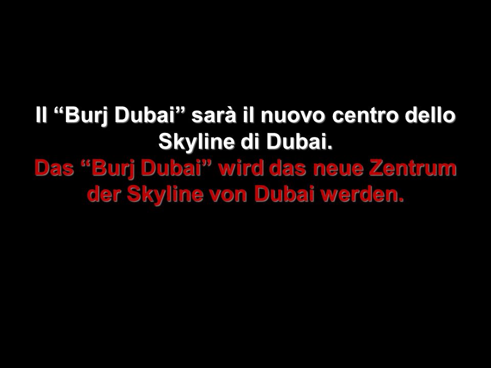 Il Burj Dubai sarà il nuovo centro dello Skyline di Dubai