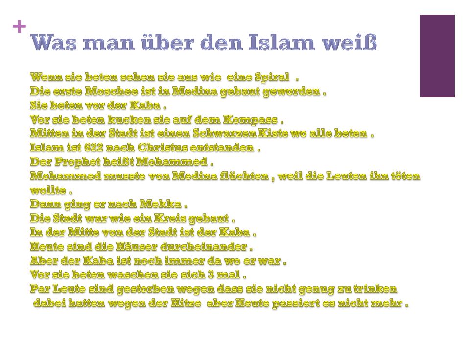Was man über den Islam weiß