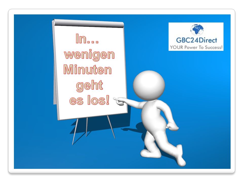 In… wenigen Minuten geht es los!