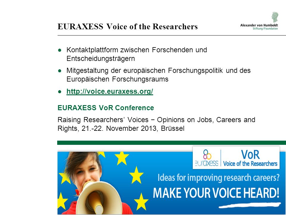 EURAXESS Voice of the Researchers