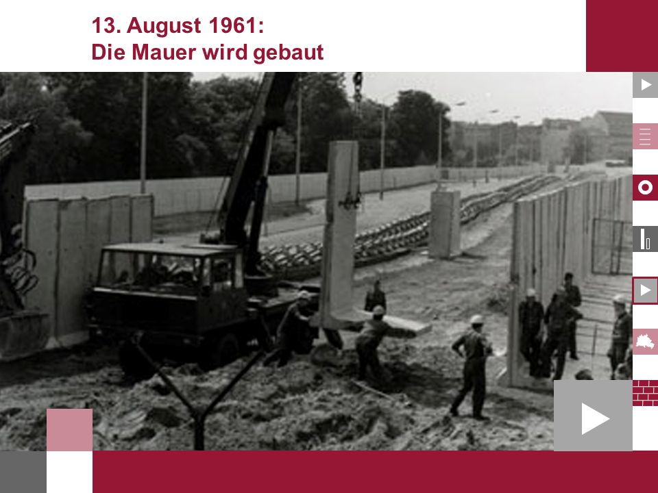 13. August 1961: Die Mauer wird gebaut