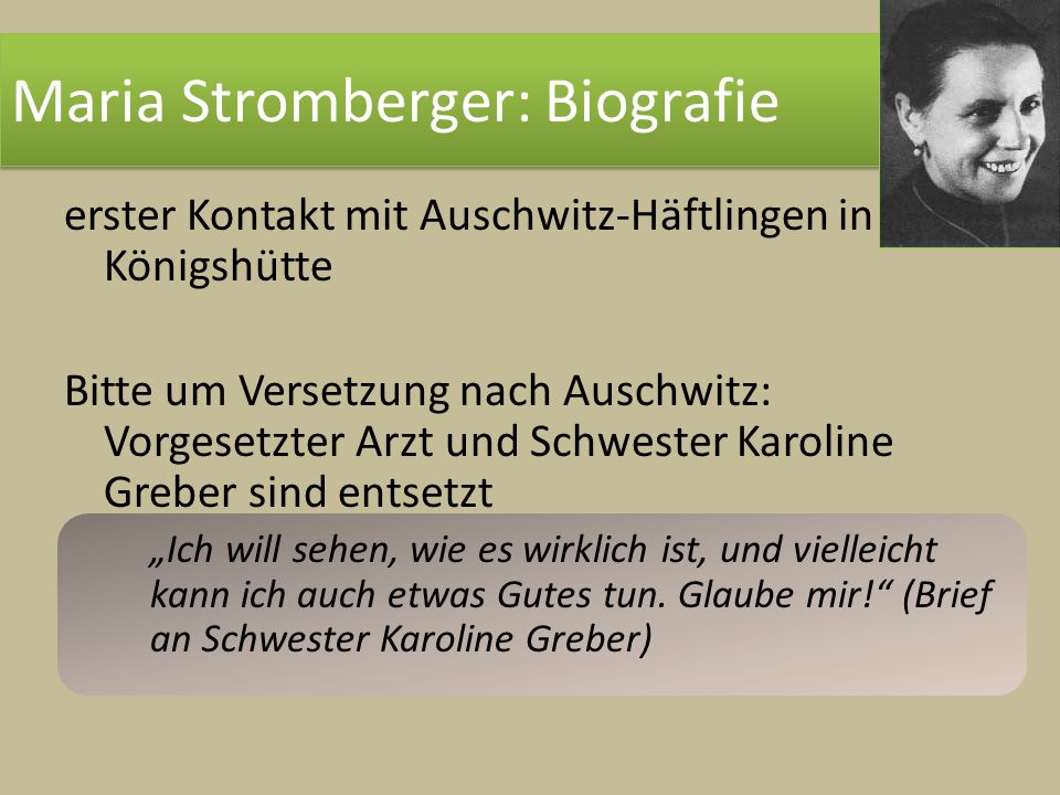 Maria Stromberger: Biografie