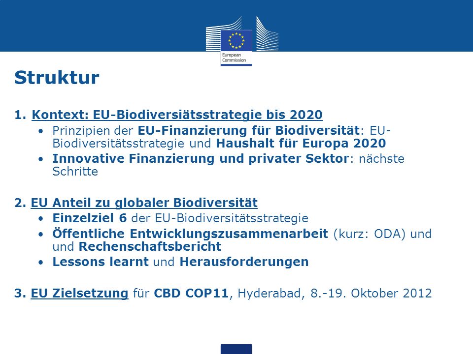 Struktur Kontext: EU-Biodiversiätsstrategie bis 2020