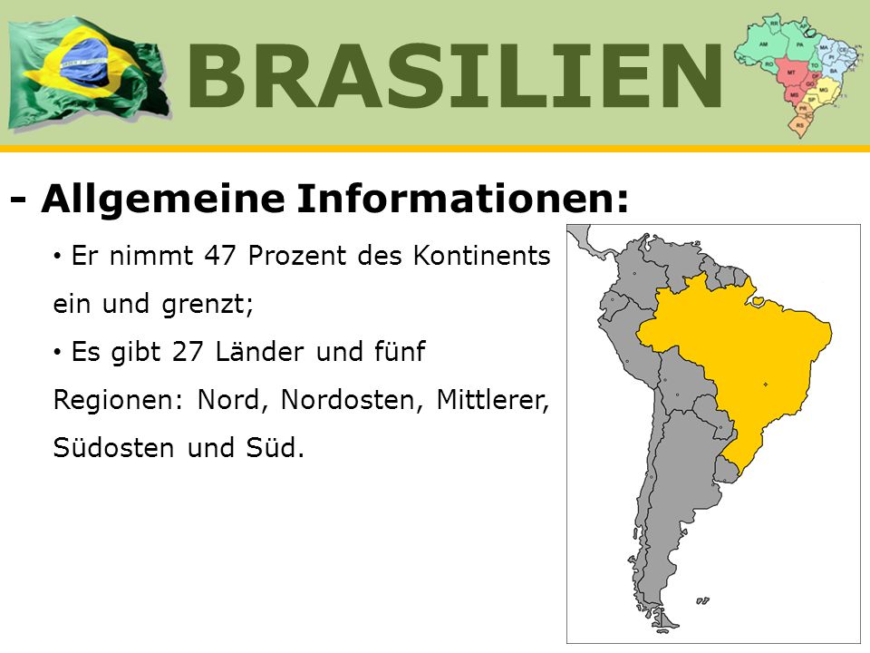 BRASILIEN - Allgemeine Informationen:
