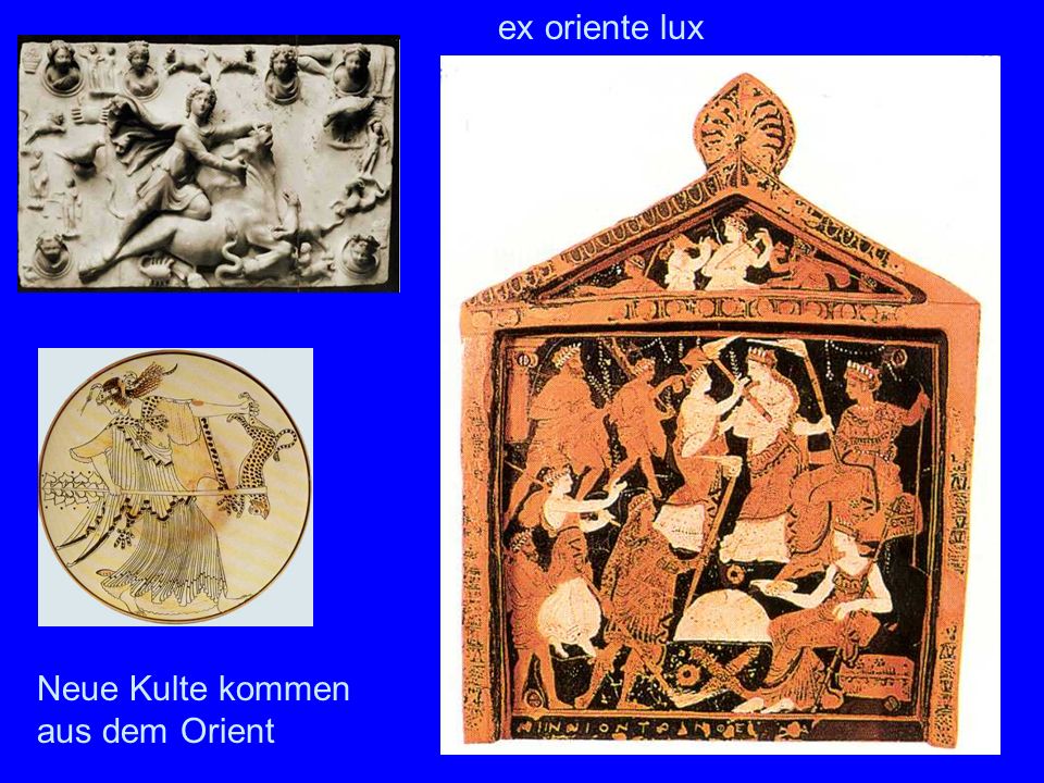 Neue Kulte ex oriente lux Neue Kulte kommen aus dem Orient