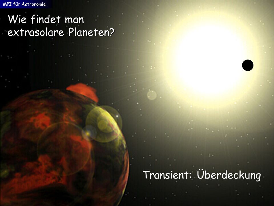 Wie findet man extrasolare Planeten