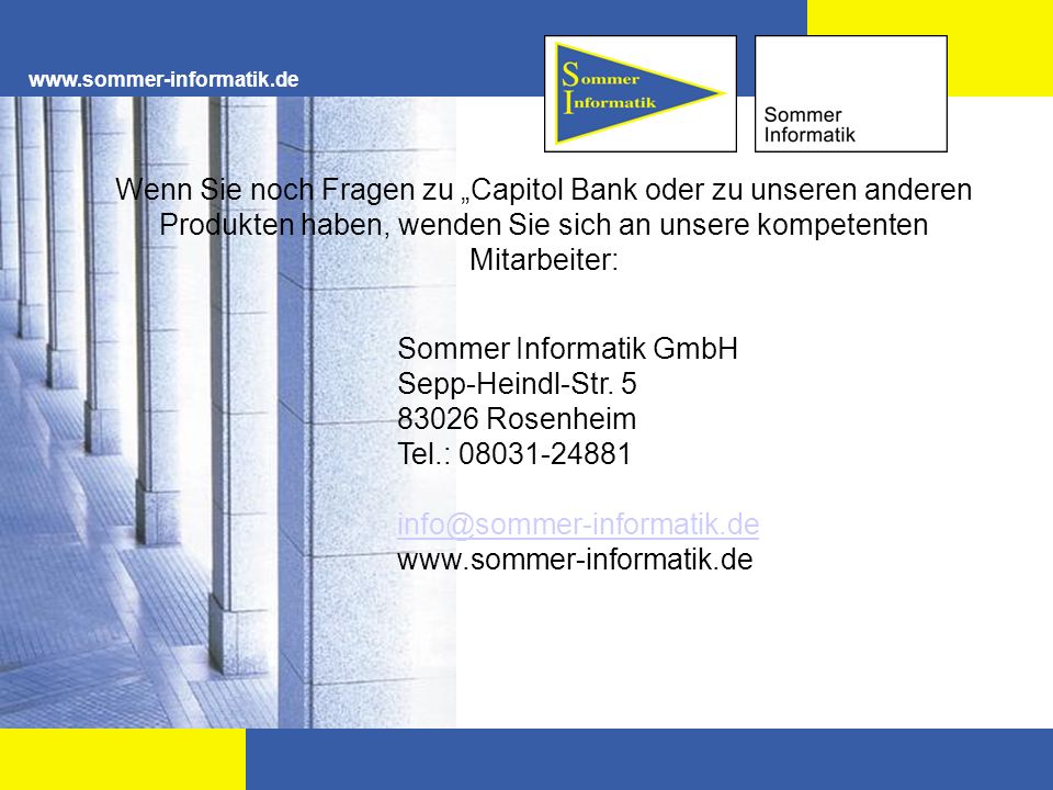Sommer Informatik GmbH Sepp-Heindl-Str Rosenheim
