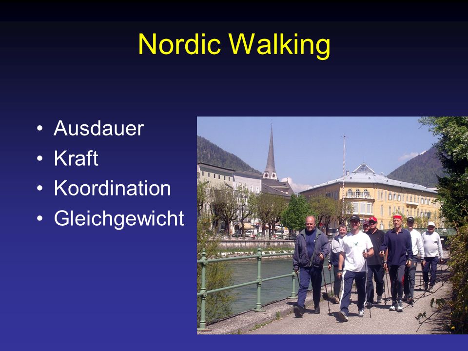 Nordic Walking Ausdauer Kraft Koordination Gleichgewicht