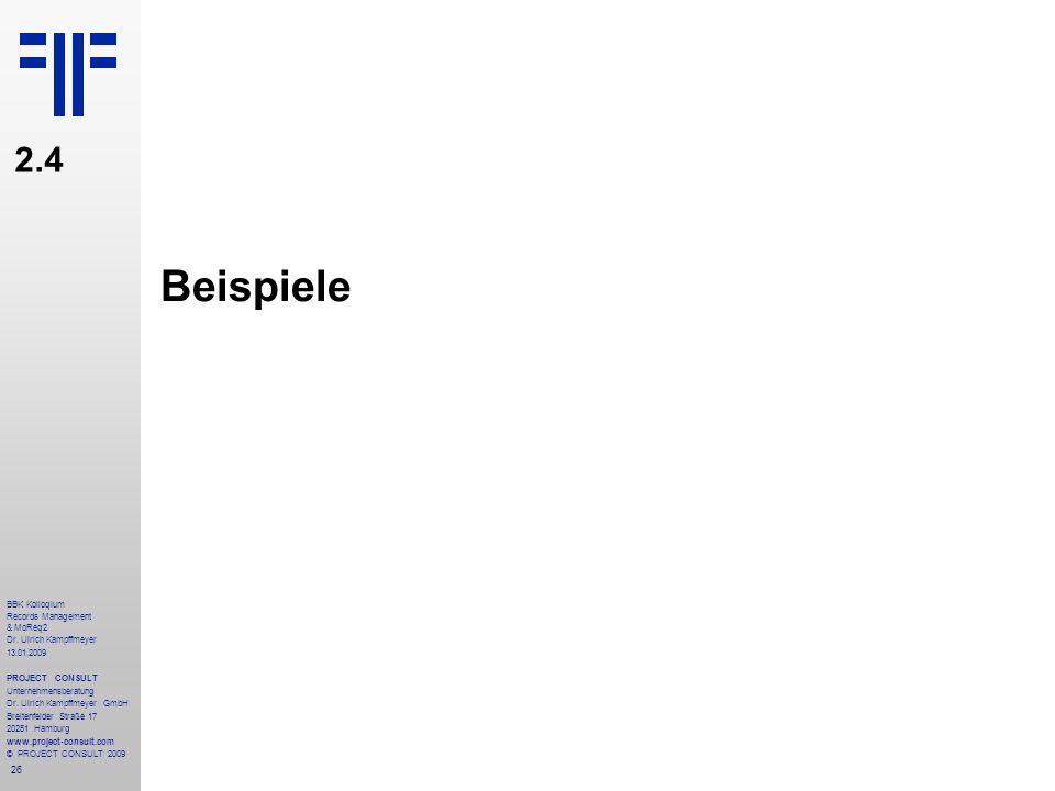 Beispiele 2.4 BBK Kolloqium Records Management & MoReq2