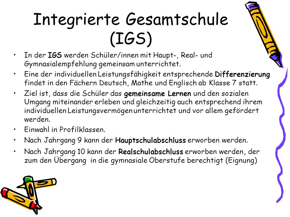 Integrierte Gesamtschule (IGS)