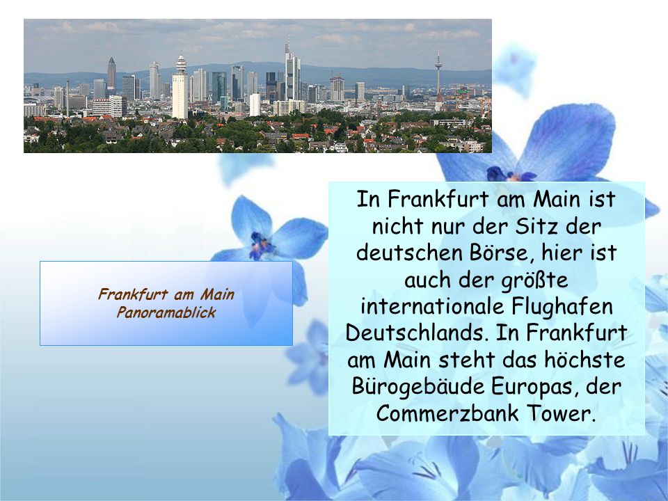 Frankfurt am Main Panoramablick