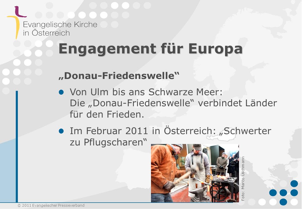 Engagement für Europa „Donau-Friedenswelle