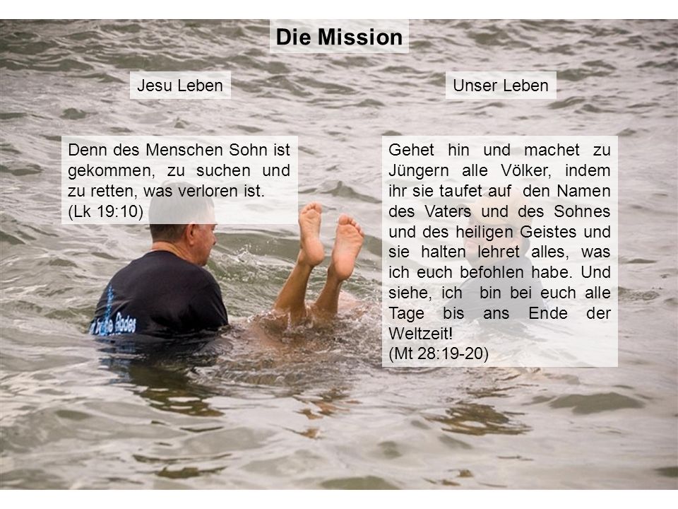 Die Mission Jesu Leben Unser Leben