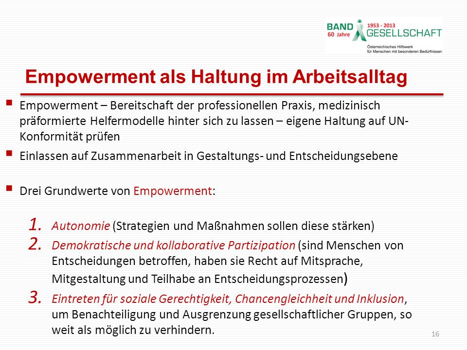Empowerment als Haltung im Arbeitsalltag
