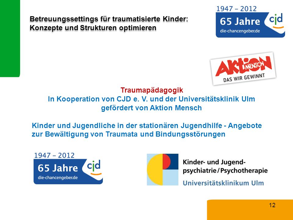 In Kooperation von CJD e. V. und der Universitätsklinik Ulm