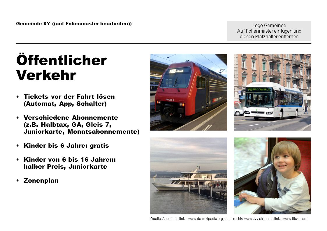 Öffentlicher Verkehr Tickets vor der Fahrt lösen (Automat, App, Schalter)
