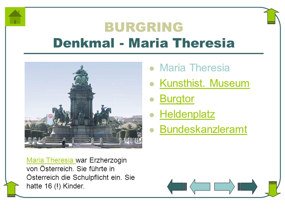 BURGRING Denkmal - Maria Theresia