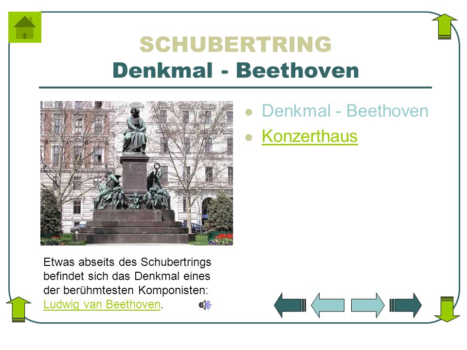 SCHUBERTRING Denkmal - Beethoven
