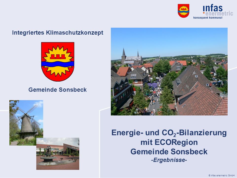 Energie- und CO2-Bilanzierung mit ECORegion Gemeinde Sonsbeck