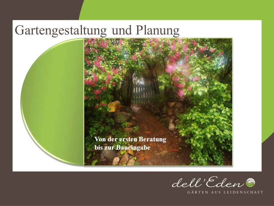 Gartengestaltung und Planung
