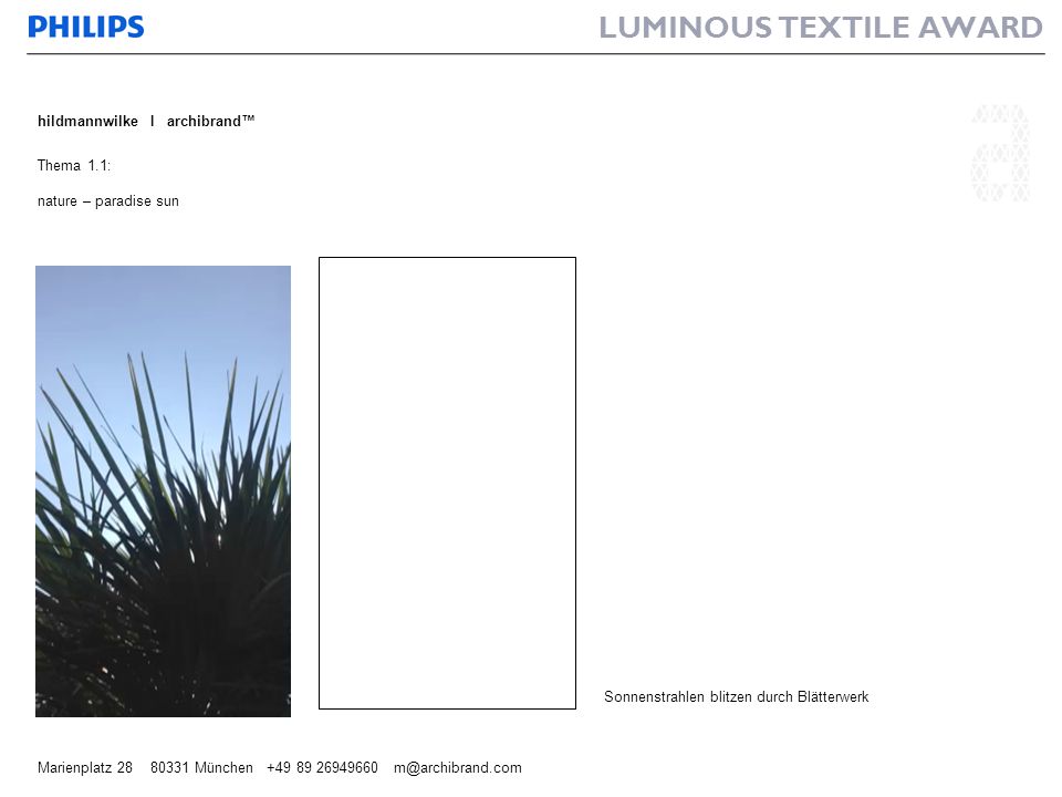 LUMINOUS TEXTILE AWARD
