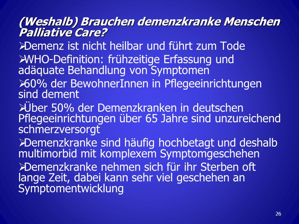 Wenn Menschen mit Demenz sterben…. ppt herunterladen