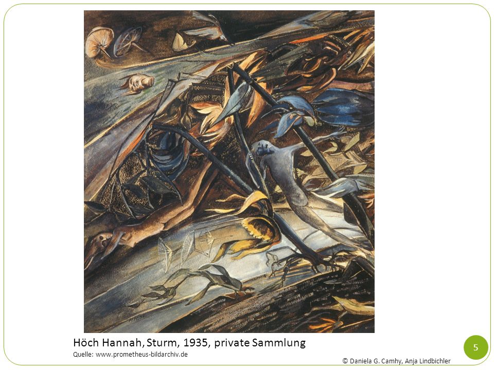 Höch Hannah, Sturm, 1935, private Sammlung