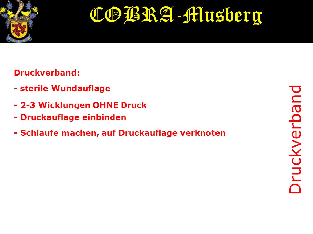 COBRA-Musberg Druckverband Druckverband: - sterile Wundauflage