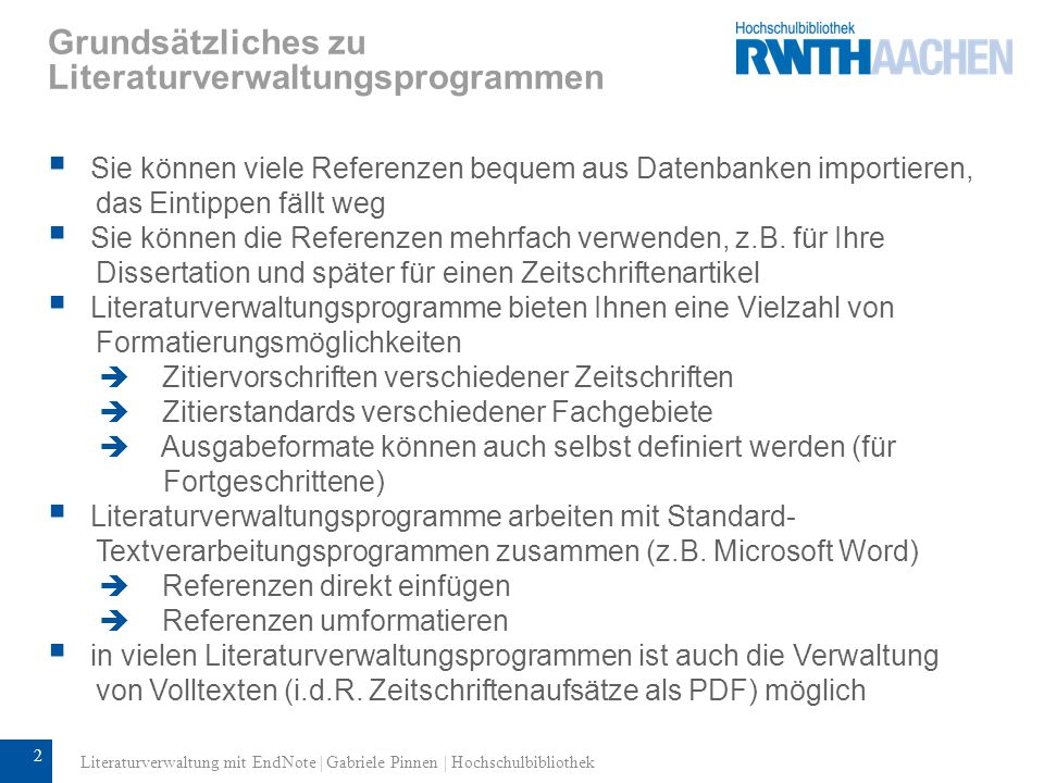 Literaturverwaltungsprogrammen