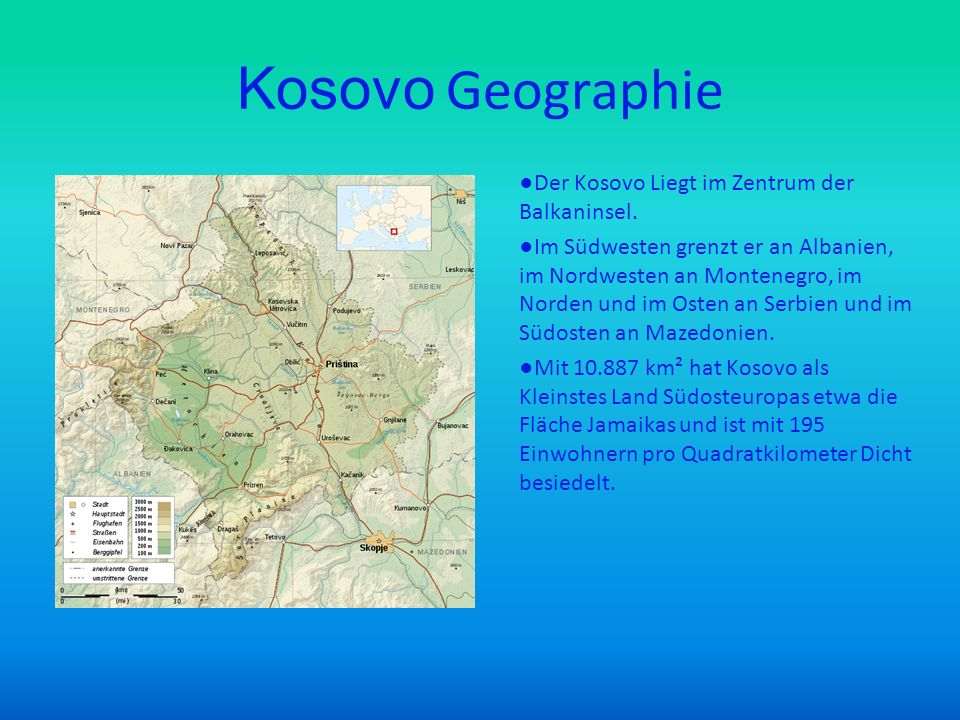 Kosovo Geographie