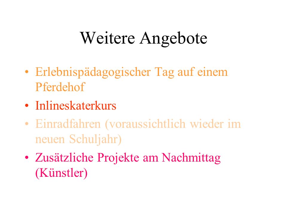 Weitere Angebote Erlebnispädagogischer Tag auf einem Pferdehof