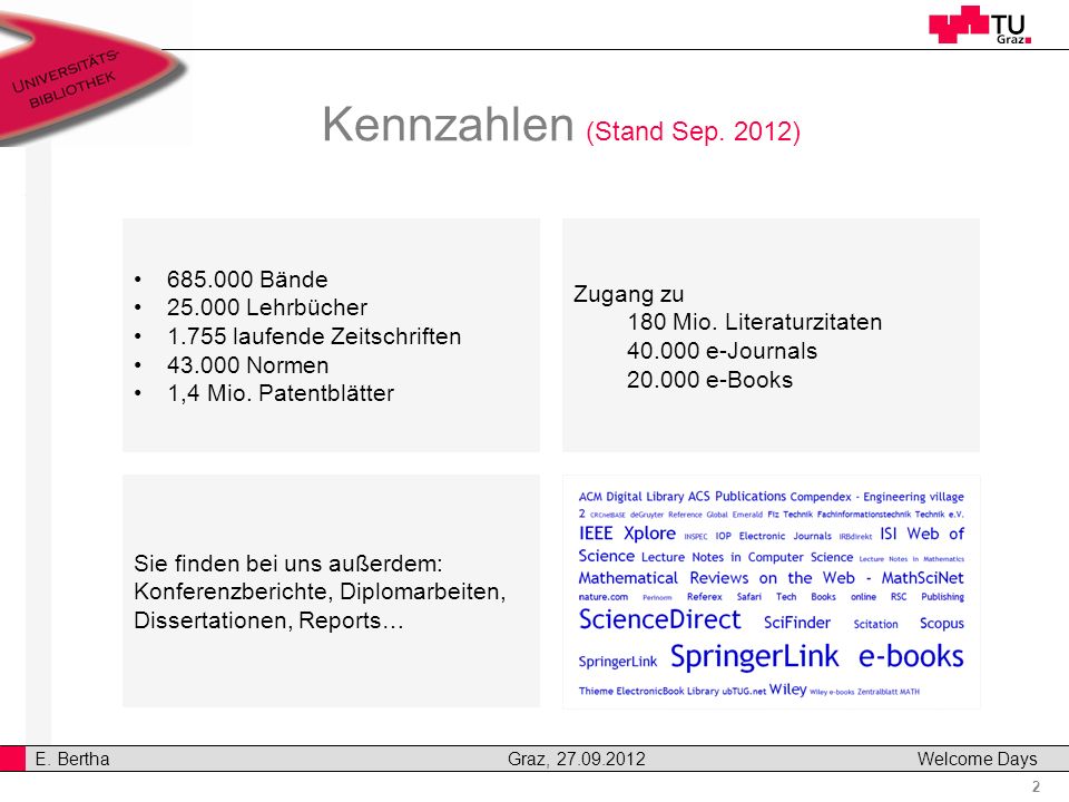Kennzahlen (Stand Sep. 2012)